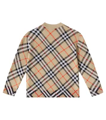 Burberry Check wool cardigan | Burberry Kids