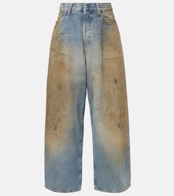 Penicillin distressed mid-rise wide-leg jeans | Acne Studios
