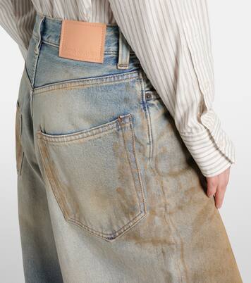 Penicillin distressed mid-rise wide-leg jeans | Acne Studios