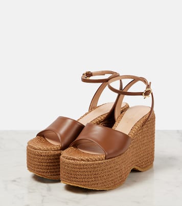 Leather platform espadrilles | Gianvito Rossi