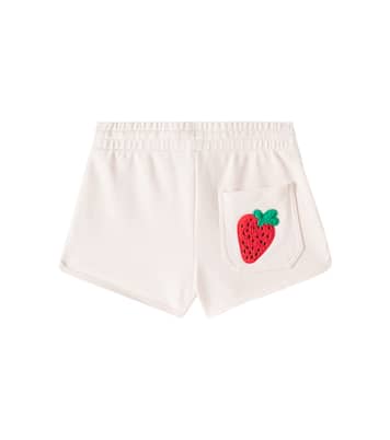 Patch-appliqué cotton jersey shorts | Stella McCartney Kids