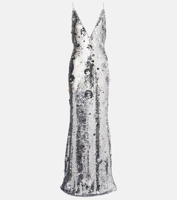 Robe longue Claudie à sequins | The New Arrivals Ilkyaz Ozel