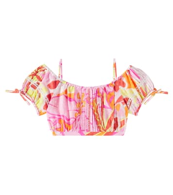 Bonnie printed cotton top | Poupette St Barth Kids