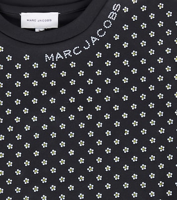 T-shirt en coton à fleurs et ornements | Marc Jacobs Kids