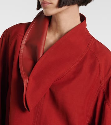 Bluse mit Leder | Bottega Veneta