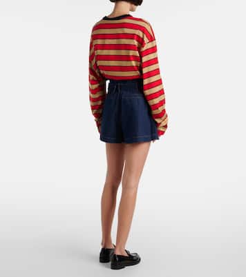 The Paper Bag belted denim shorts | Frame