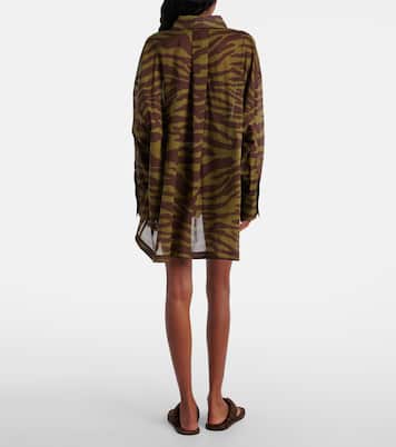 Bedrucktes Hemd aus Baumwoll-Musselin | The Attico