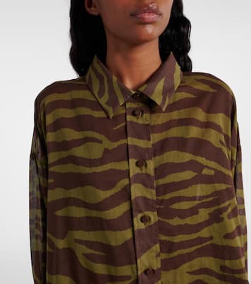 Bedrucktes Hemd aus Baumwoll-Musselin | The Attico