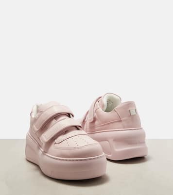 Sneakers Face in pelle con platform | Acne Studios