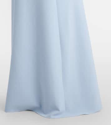 Abito lungo in crêpe decorato  | Safiyaa