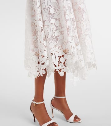 Abito midi in pizzo guipure | Oscar de la Renta