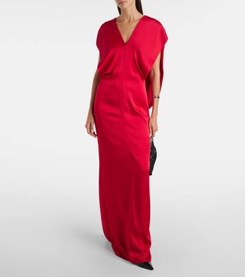 Robe longue en satin  | Stella McCartney