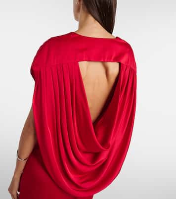 Robe longue en satin  | Stella McCartney