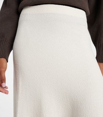Knitted cotton-blend maxi skirt | Bottega Veneta