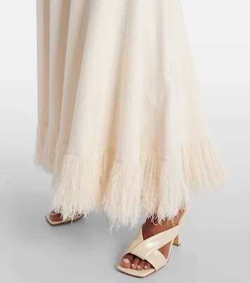 Knitted cotton-blend maxi skirt | Bottega Veneta