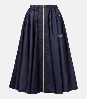 Re-Nylon zip-up midi skirt | Prada