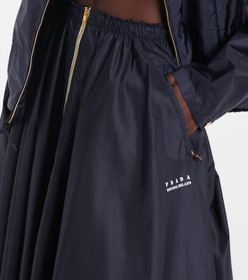 Re-Nylon zip-up midi skirt | Prada