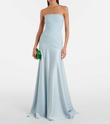 Robe longue bustier Alessandra | Solace London