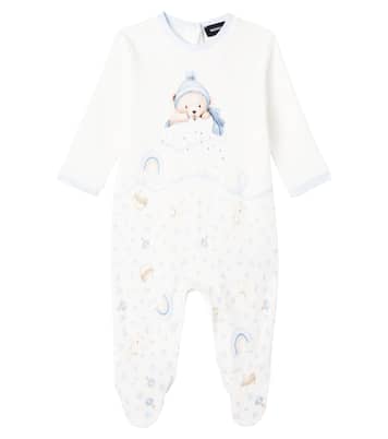Baby printed cotton onesie and blanket | Monnalisa