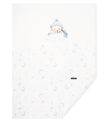 Baby printed cotton onesie and blanket | Monnalisa