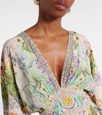 Robe longue Just Coasting en soie à ornements | Camilla