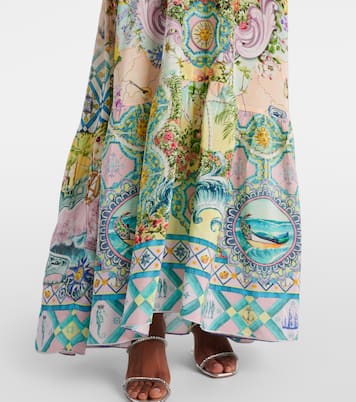 Robe longue Just Coasting en soie à ornements | Camilla