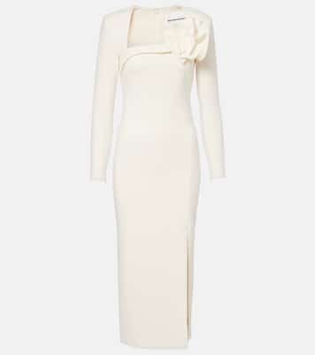 Robe midi en crêpe | Roland Mouret