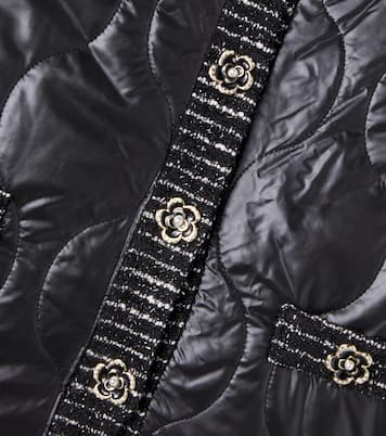 Quilted tweed-trimmed jacket | Patachou