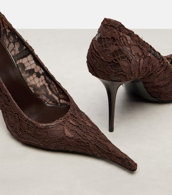 Thierry 95 tulle lace pumps | Saint Laurent