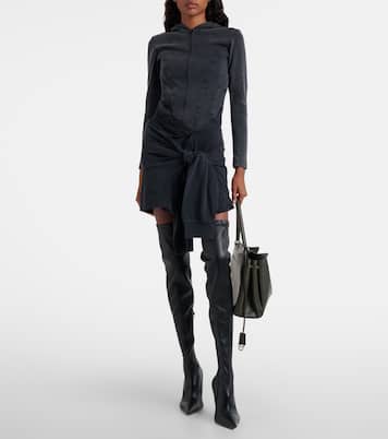 Mini-jupe Trompe l'œil en coton | Balenciaga