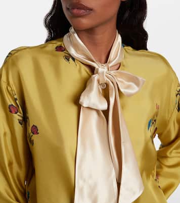 Schluppenbluse aus Seidensatin | Marni
