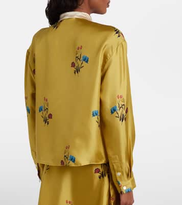 Schluppenbluse aus Seidensatin | Marni