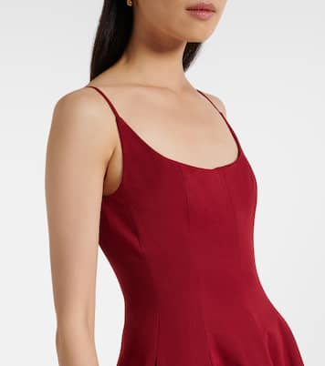 Joy pleated cotton-blend gown | Staud