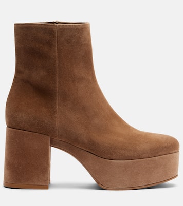 35 suede platform ankle boots | Gianvito Rossi