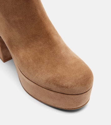 35 suede platform ankle boots | Gianvito Rossi