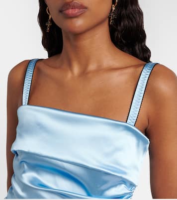 Ruched satin cocktail dress | Dolce&Gabbana