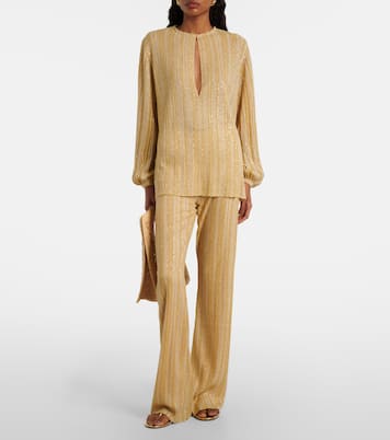 Pantalon droit en lamé | Missoni