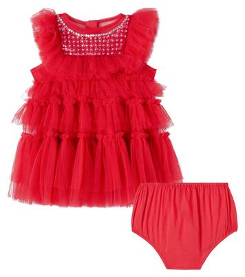 Bébé – Robe Rococo et culotte bloomer en tulle à ornements | Tutu Du Monde