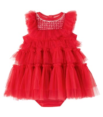 Bébé – Robe Rococo et culotte bloomer en tulle à ornements | Tutu Du Monde