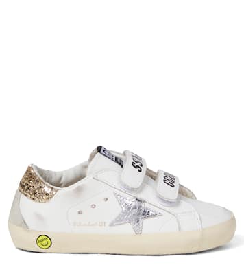 Baskets Old School en cuir à sequins | Golden Goose Kids