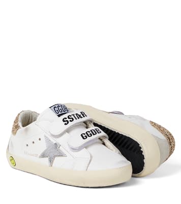 Baskets Old School en cuir à sequins | Golden Goose Kids