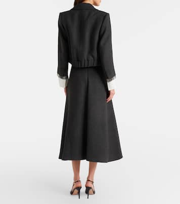 Jupe midi Layered Coolness à taille haute | Dorothee Schumacher