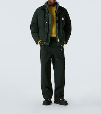 x Carhatt belted cotton straight pants | Sacai
