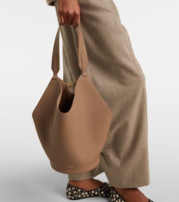 Lotus Small leather tote bag | Khaite