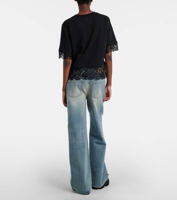 Jeans a gamba larga a vita media | McQueen