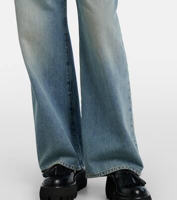 Jeans a gamba larga a vita media | McQueen
