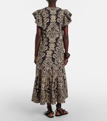 Clarisse printed cotton poplin midi skirt | Ulla Johnson