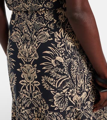 Clarisse printed cotton poplin midi skirt | Ulla Johnson