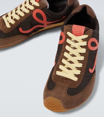 Ballet Runner 2.0 suede-trimmed sneakers | Loewe