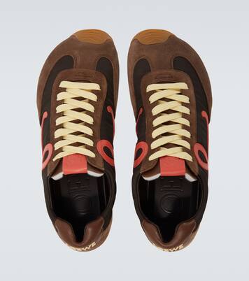 Ballet Runner 2.0 suede-trimmed sneakers | Loewe